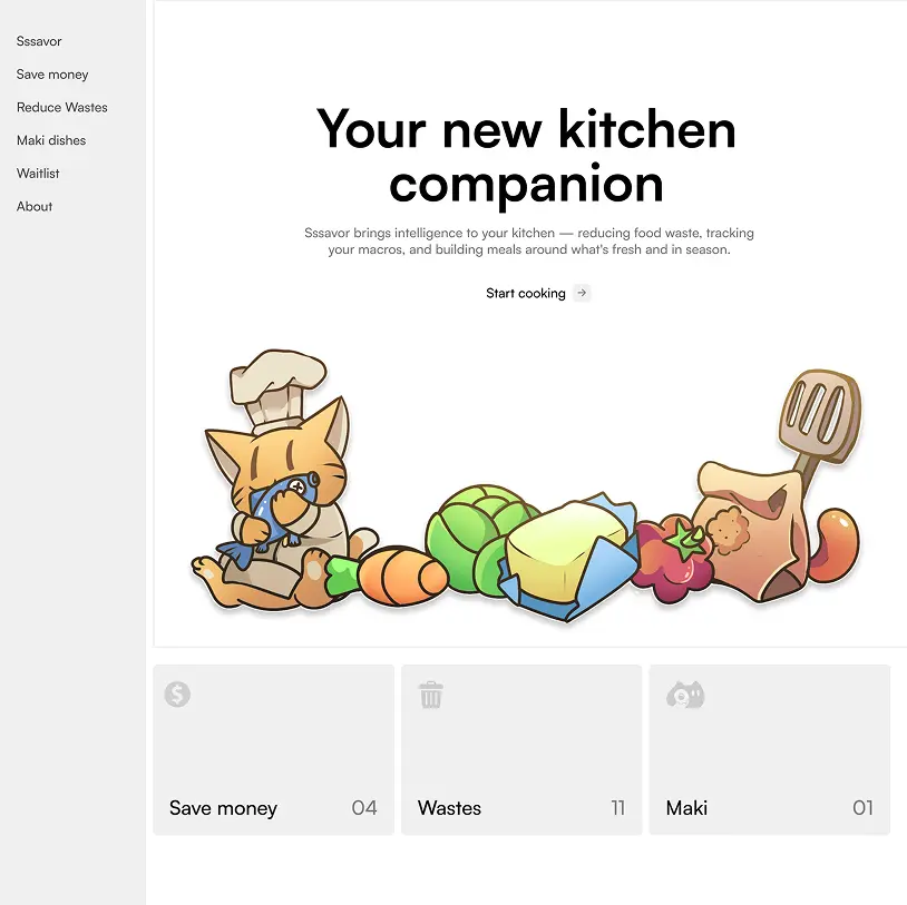 Sssavor interface screen 2